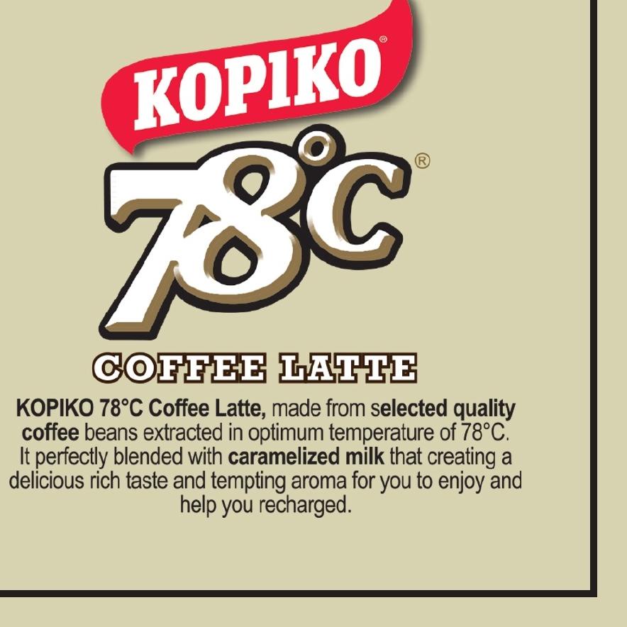 

BRANDS FESTIVAL Kopiko 78C Coffee Latte Quartet !
