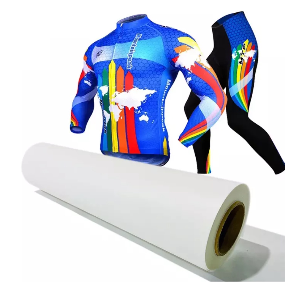 

Kertas Transfer Sublim Untuk Sublimasi Mesin Digital Printing Gramasi 70gram Ukuran 1.22m x 150m
