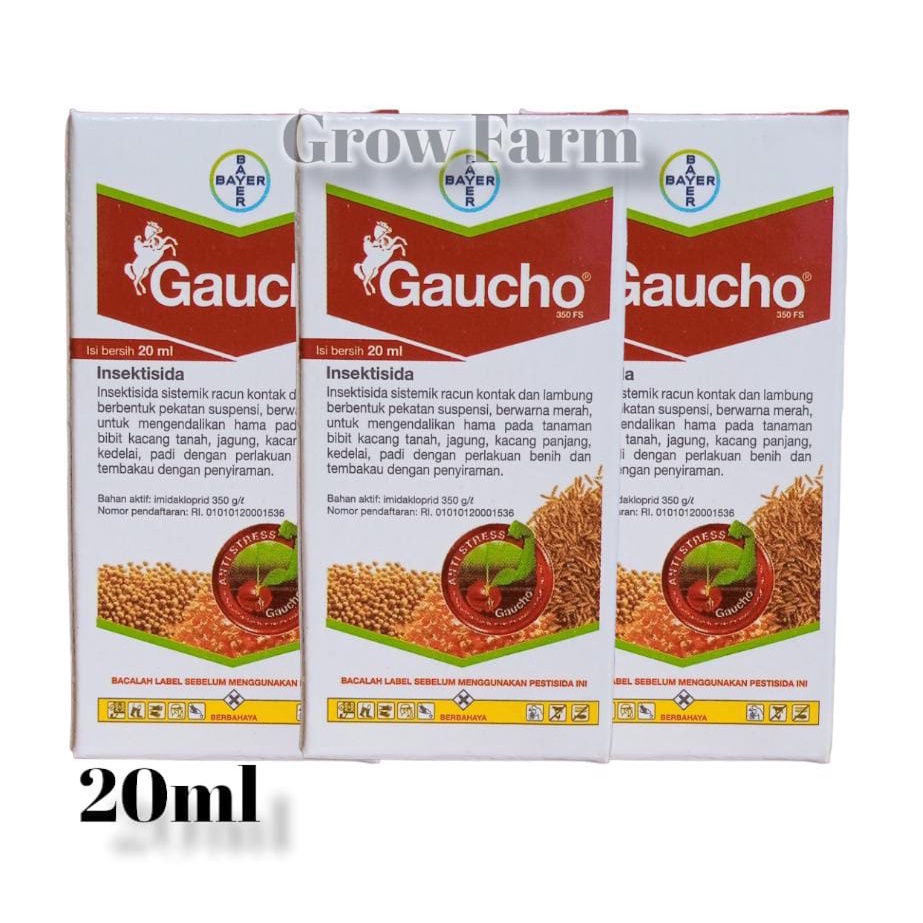 INSEKTISIDA GAUCHO 20ML insektisida perlakuan benih gauco Pengendali hama pada tanaman jagung Bahan 
