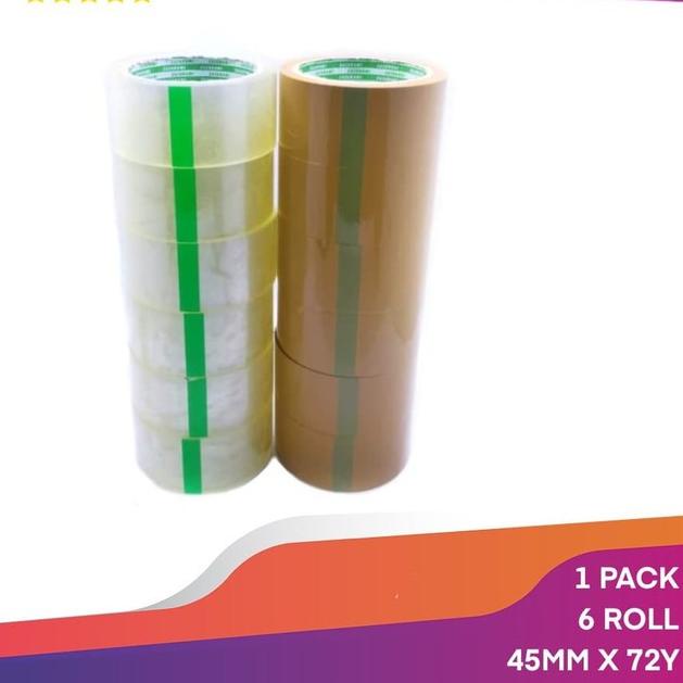 

Trend!! LAKBAN BENING 2 45MM X 72Y YARD SAZANAMI TAPE OPP LAKBAN COKLAT ツ