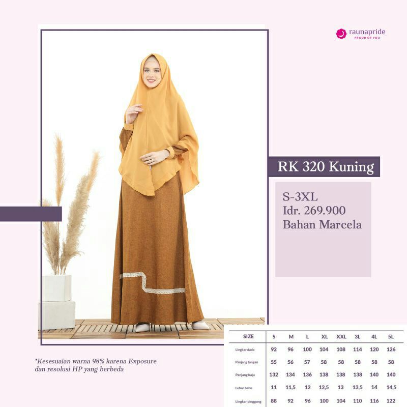 Promo Set Gamis Syar'i// Gamis Rauna RK-319,RK-320