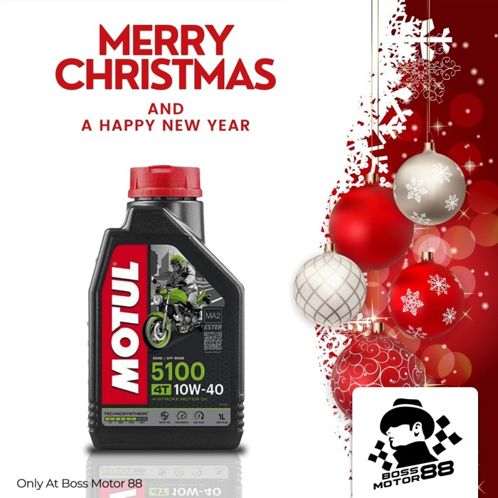 MOTUL 4 TAK 5100 10W40 1L OLI MESIN MOTOR KUALITAS PREMIUM ORIGINAL