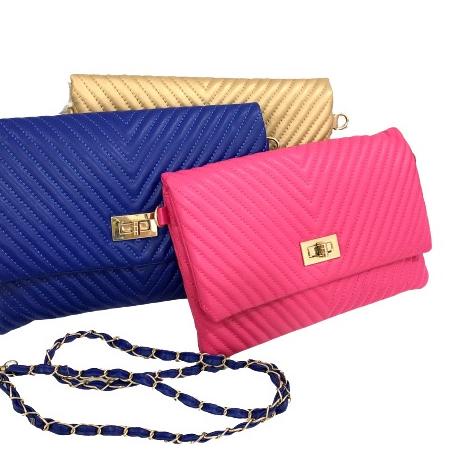 6.6 Brand SALE  TAS  WANITA CLUTCH chevron handbag wanita CHEVRON YSL IMPORT BATAM
