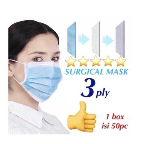 Masker isi 50pcs / Masker Non Medis