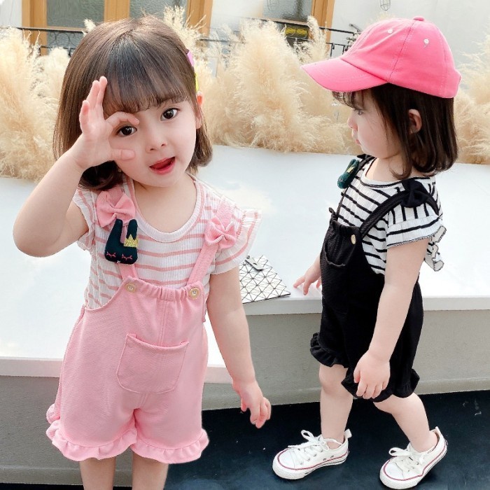 Baju Jumpsuit Anak Perempuan Import Lucu Ala Korea
