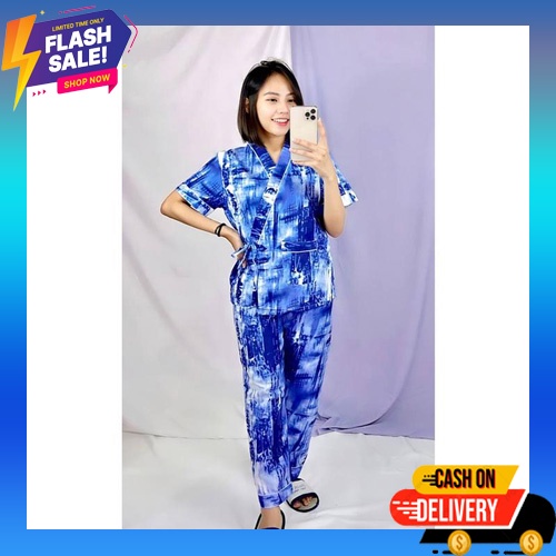 Setelan Oneset Wanita Dewasa Kanaya Set Busui Bahan Crinkle Premium Polos Setcel Wanita Korean Style