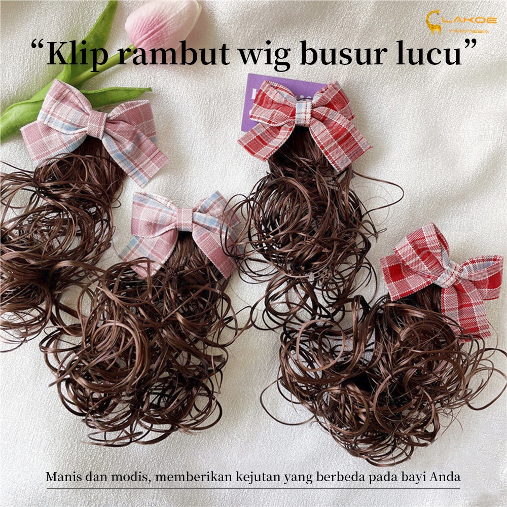 2PCS hair clip anak jepit rambut palsu anak perempuan