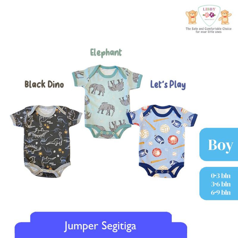 Libby Jumper Segitiga Print Usia 0-9 Bulan