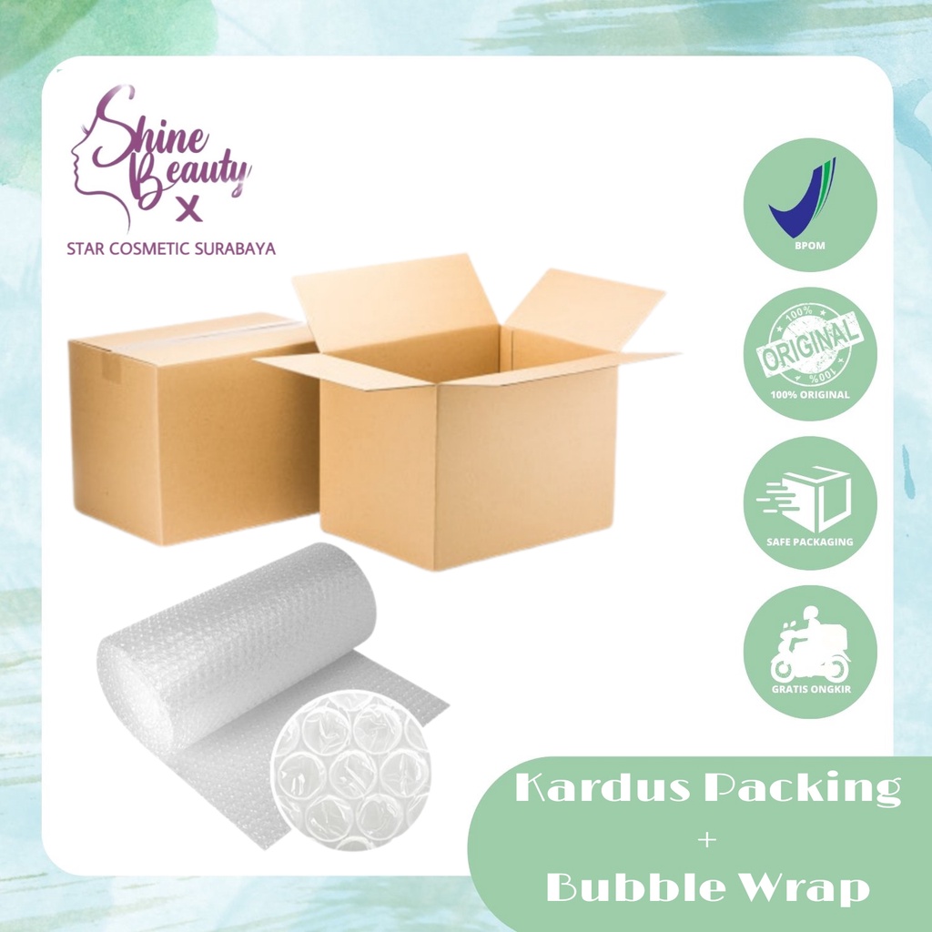 

Kardus Packing + Free Bubble wrap