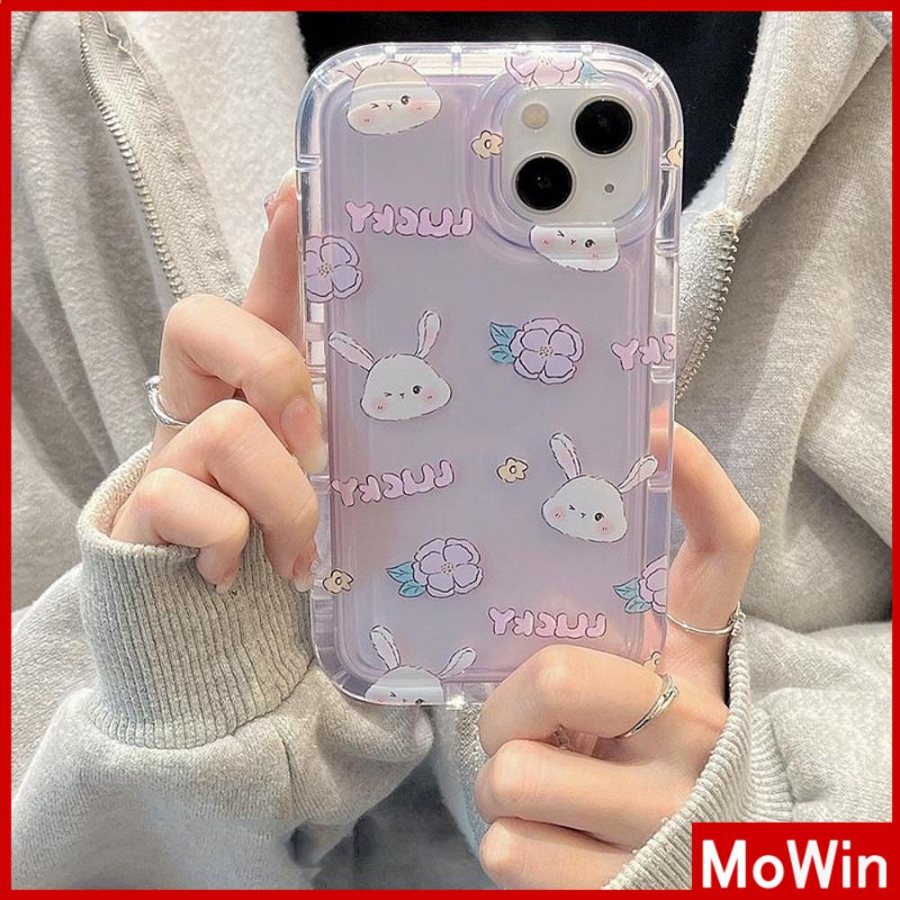 For iPhone 14 Pro Max iPhone Case TPU Soft Case Clear Case Airbag Shockproof Cartoon Rabbit Cute Style Compatible For iPhone 13 Pro Max iPhone 12 Pro Max 11 7Plus 8Plus 6Plus XR xs