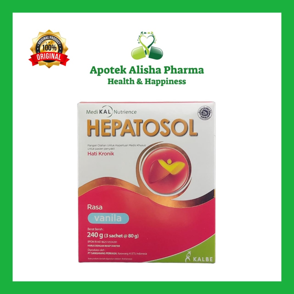 HEPATOSOL 240 gr - Susu untuk Penderita Gangguan Hati / Metabolisme Karbohidrat / Protein / Lemak