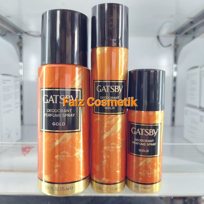 GATSBY DEODORANT PARFUME SPRAY GOLD [MURAH]