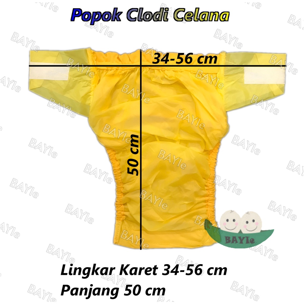 Babysmart -  3 Pcs Popok / Celana Bayi Kain REKAT Cuci Ulang PERMATA/ Diapers / Celana Lampin / Clodi Murah