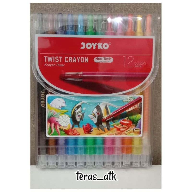 

Crayon Putra Joyko/Twist Crayon 12 Warna