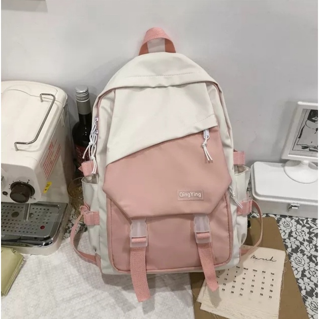 PTM-Tas ransel pria wanita-tas punggung Zipper combi-tas sekolah SMP SMA