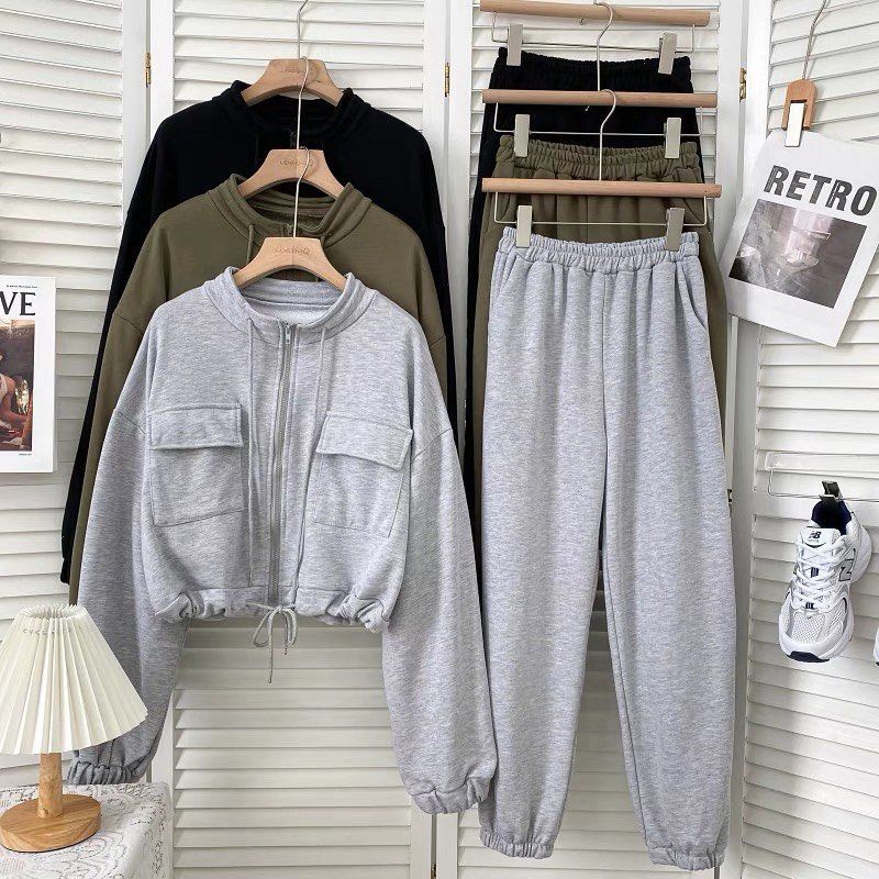 Setelan Wanita Terbaru 2022 2023 Set Baju Ootd Kekinian Atasan Dan Bawahan Murah Hijab Perempuan Cas