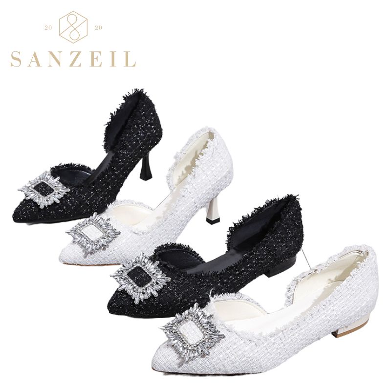 SANZEIL UBRAN Sepatu Pansus Kasual dengen Acc Diamond