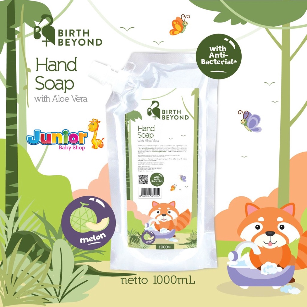 Birth Beyond Hand Soap with Aloe Vera Melon  &amp; Strawberry 1000ml