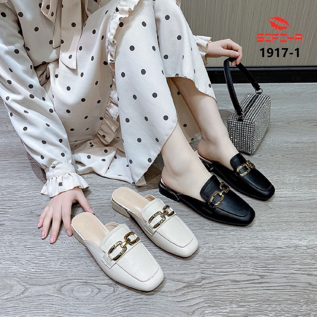 Sandal Wanita Import Premium Slip On SOFIYA Kode 1917 - 1