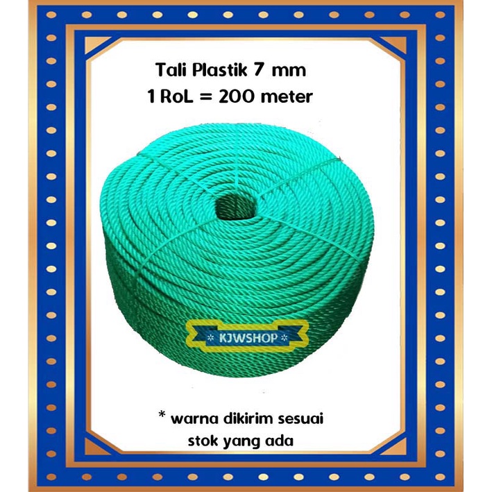 

[1rol] Tali Tampar Grosir Tali Plastik 7mm Tali Tampar 7mm 1 Rol Tali Ikat Barang 7 mm 1Rol 200 Meter Seagull Rope 7 mm Tali Ikat Barang Pickup Truck Tali Plastik Gantungan Jemur Jemuran Tali Derek Mobil Darurat Tali Tarik Mobil Tali Terpal Tali Gantung