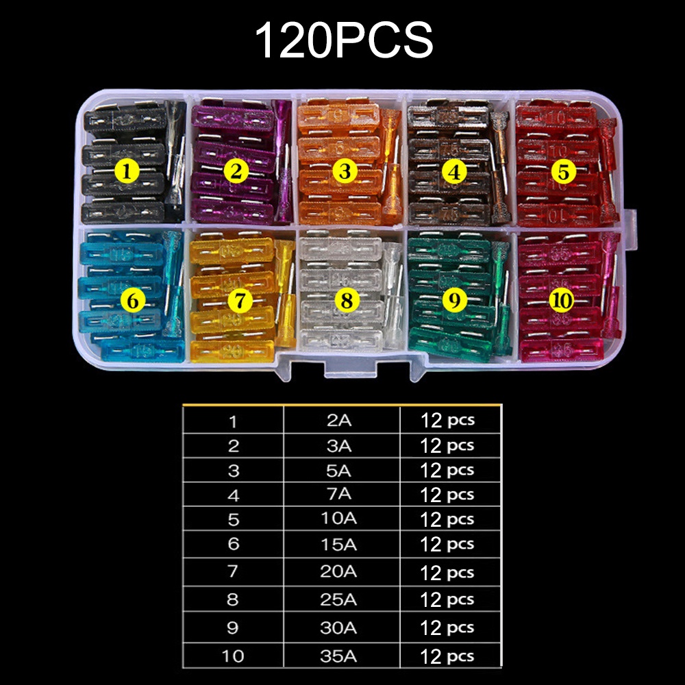 COOFARI 300/120/60Pcs Truck Blade Car Fuse Kit The Fuse Insurance Insert Auto Accessorie