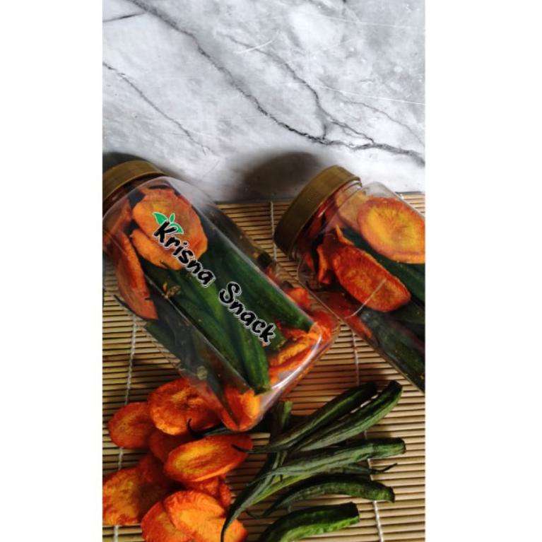 

[W-Y3Y] ♫♪] KERIPIK SAYUR MIX TOPLES 800 ML(wortel,buncis,edamame (kedelai jepang),white talas,purple potatoes,honey potatoes,kentang)-berkualitas