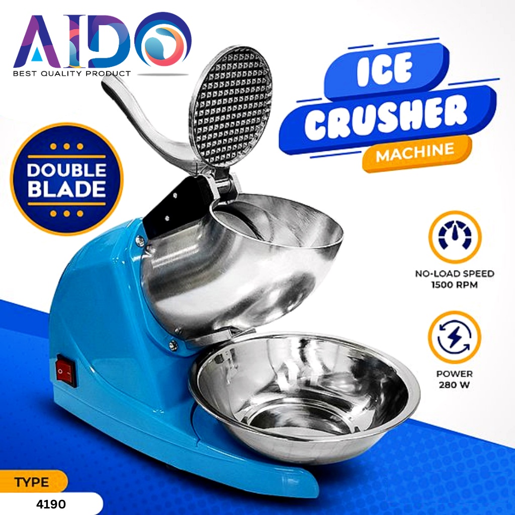 mesin serut es / alat penghancur es / mesin giling es / Ice Crusher dengan Pisau Ganda 4190