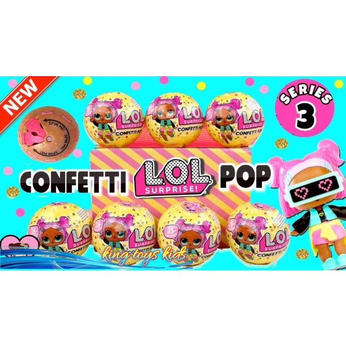 NEW / LOL Surprise Ball seri Confetti /Mainan Anak Perempuan LOL Confetti