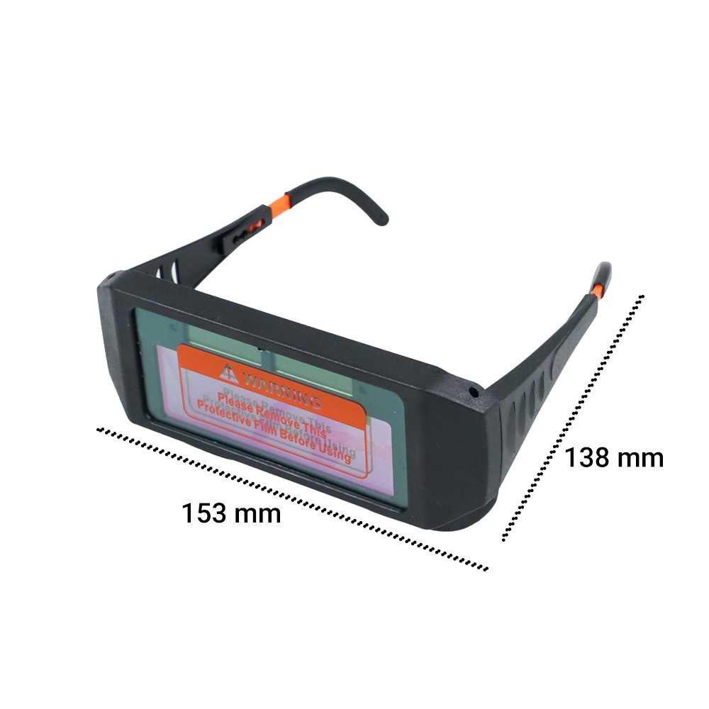 TaffGUARD Kacamata Las Otomatis Auto Darkening Soldering Googles - 5100B