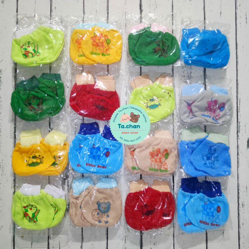 Sarung tangan &amp; kaki Bayi mittens (sepasang) sartaki