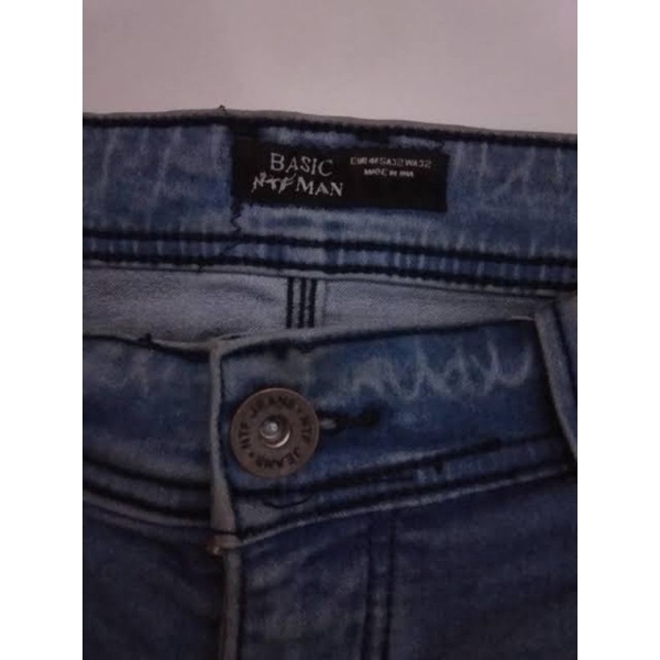 Celana Jeans NTF MAN & Latoya Biru Ukuran 29