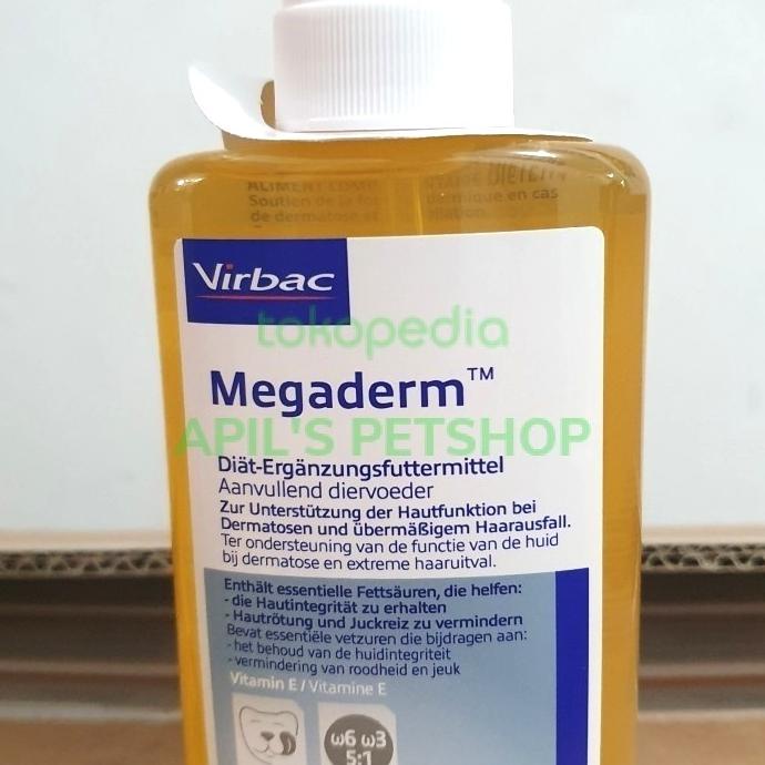 Promo VIRBAC MEGADERM BOTOL 250 ML - VITAMIN UNTUK BULU KUCING DAN ANJING