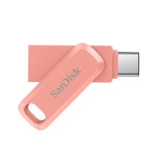 Flashdisk OTG SANDISK Ultra Dual Drive GO 128GB Type-C SDDDC3 Peach