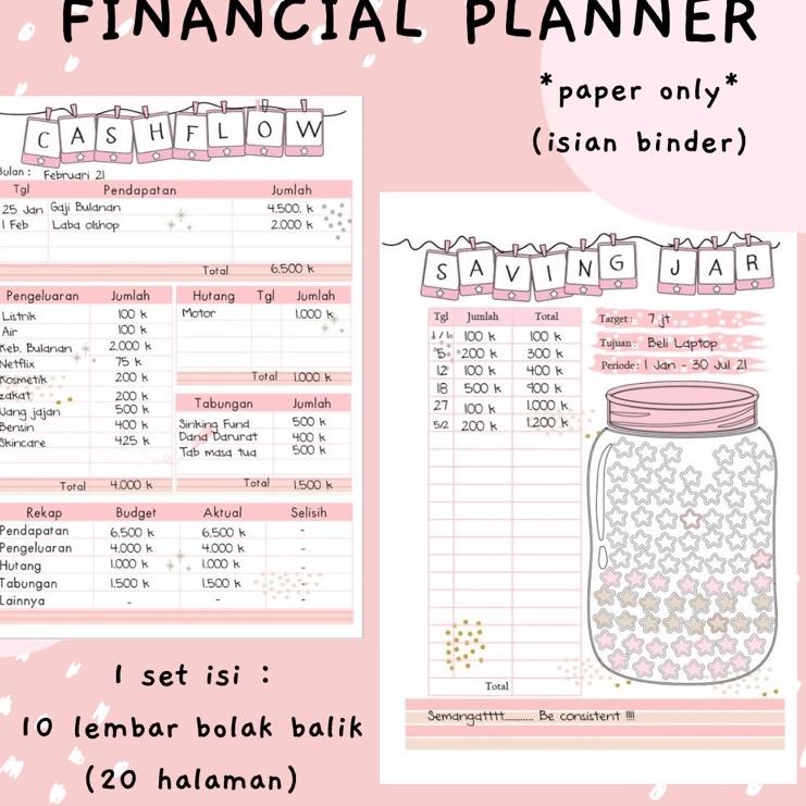 

✦ ISI BINDER FINANCIAL PLANNER CATATAN KEUANGAN れ