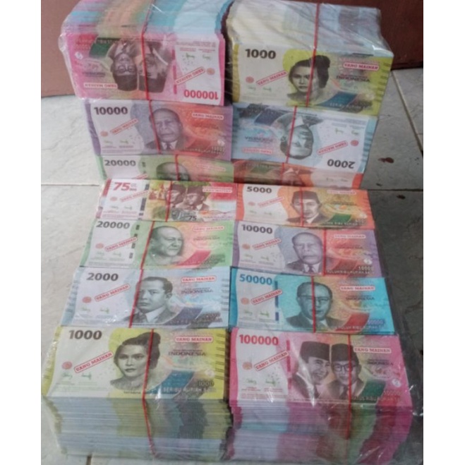 ISI 8000 PCS MAINAN UANGAN-UANGAN EDUKASI ANAK / BUCKET WISUDA / HADIAH UNTUK ACARA/ GROSIR