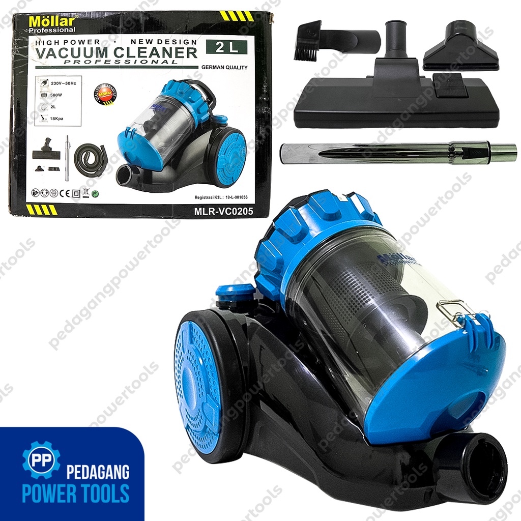 MOLLAR MESIN SEDOT DEBU KERING VACUUM CLEANER LISTRIK 2 LITER VC0205