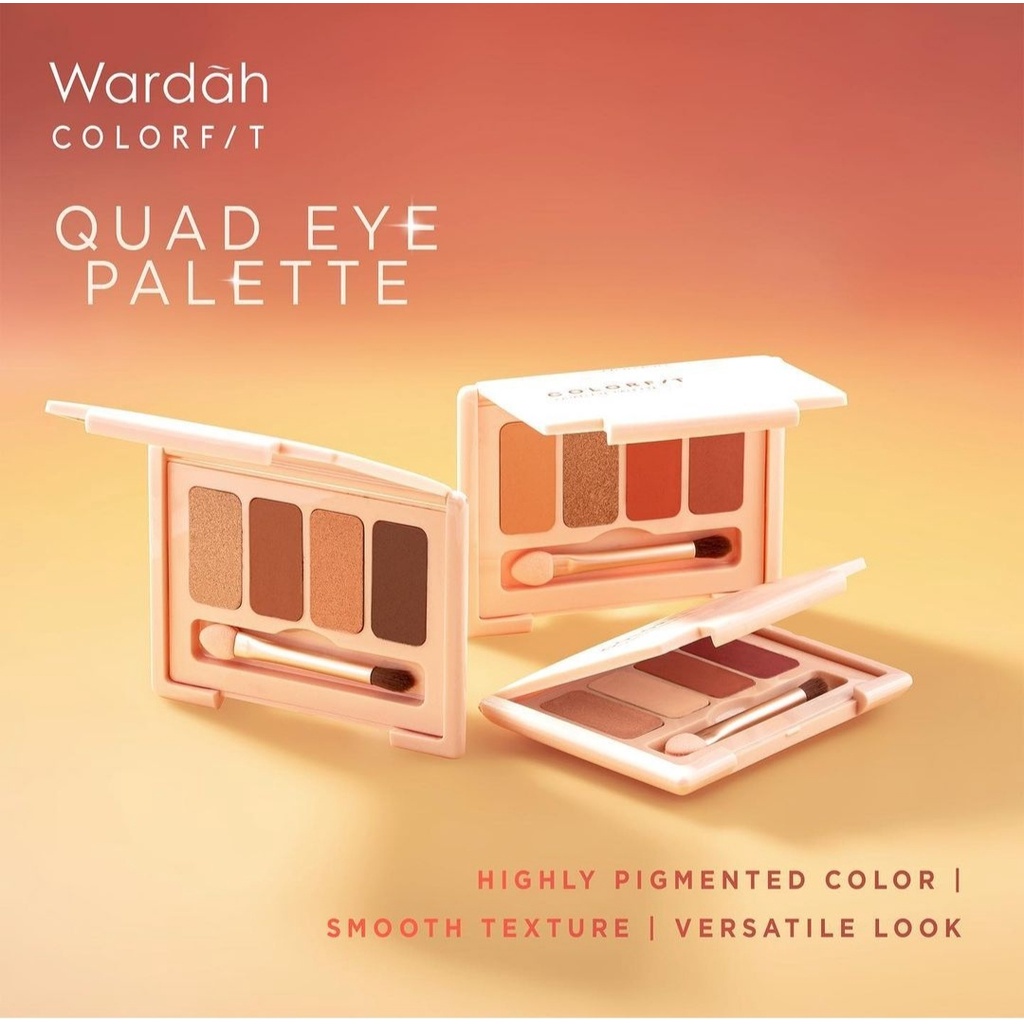 ❤ MEMEY ❤ WARDAH Colorfit Quad Eye Palette | Eyeshadow