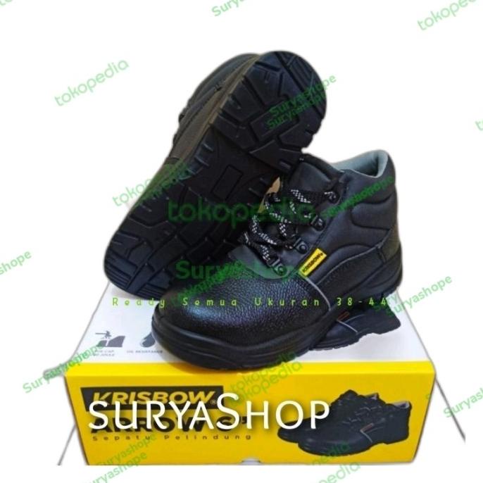 Sepatu Safety Krisbow Arrow 6 Inch - Hitam