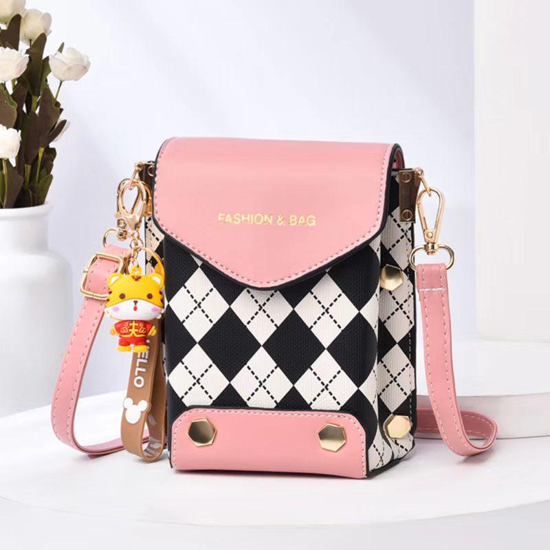 BJ63266 - BLACK/BROWN/GREEN/KHAKI/PINK/WHITE - TAS SLEMPANG MOZAIK WANITA FASHION KOREA CHINA IMPORT MODIS ELEGAN TERMURAH TERLARIS TERBARU BAGSTORE JAKARTA TAS BATAM ZC3266