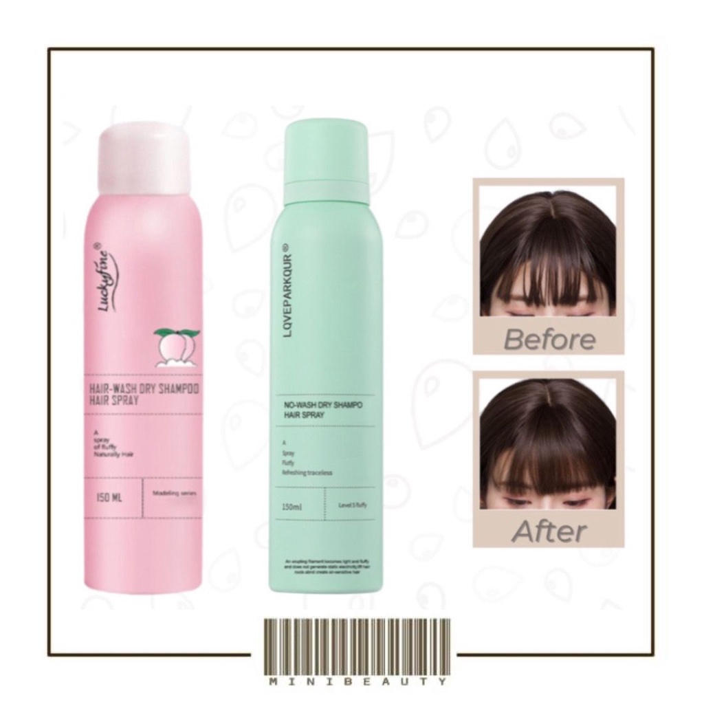 dry shampoo sampo volumizing spray luckyfine shampo kering semprotan solusi tambut berminyak rambut Lepek spray