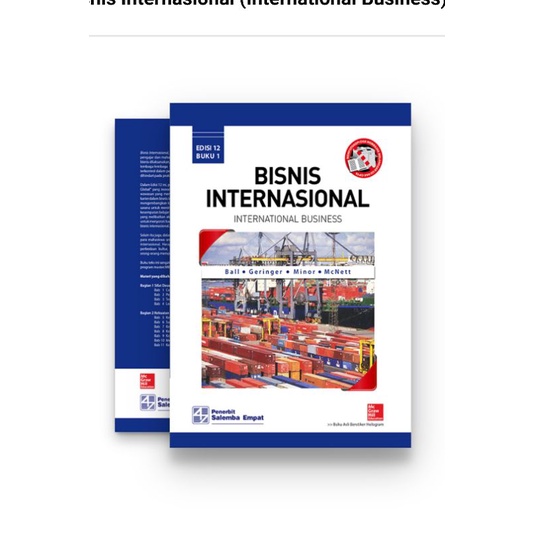 

Bisnis Internasional (International Business) 1, E12