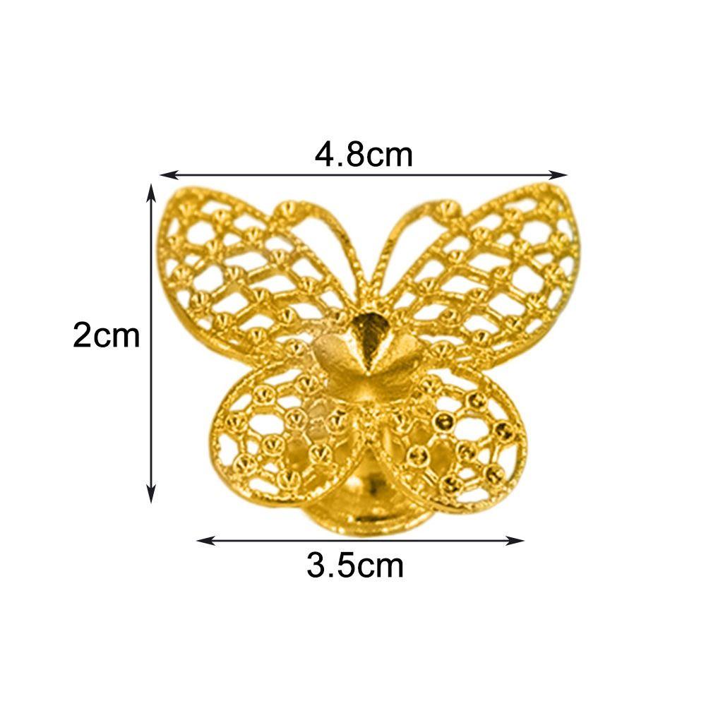 Populer Butterfly Display Base Holder Kerajinan Logam Hadiah Fotografi Props Sphere Support