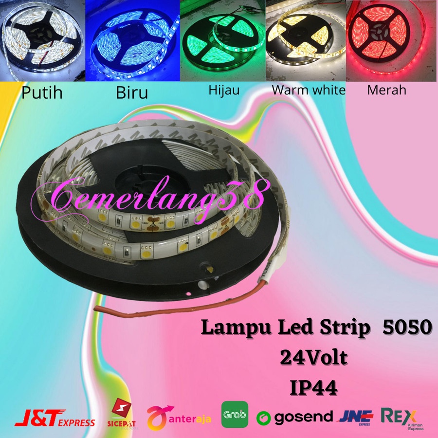 Led strip 5050 24v IP44 Waterproof LED Strip Flexible 300 LED 5 meter