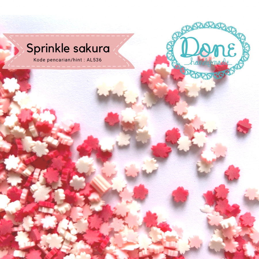 done handymade sprinkle cherry blossom flower lucky resin art AL536