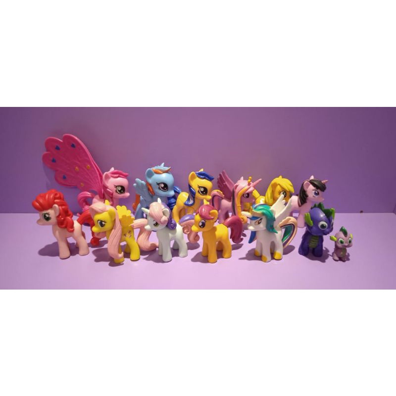 Mainan Little Pony / cake topper little pony / Hiasan kue Little pony topper kertas little pony
