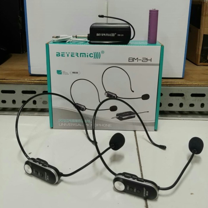 &<&<&<&] Mic Wireless Beyermic BM2H BM 2H isi 2 Headset Telinga Imam Bando ORI
