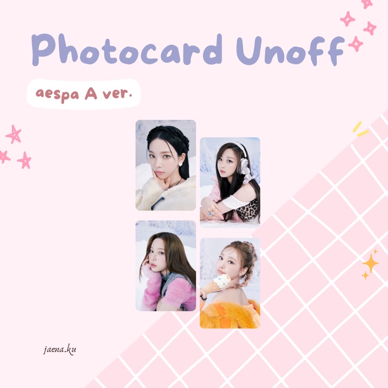 [SMTOWN] PHOTOCARD UNOFF WINTER SMTOWN 2022 RED VELVET AESPA SNSD BOA