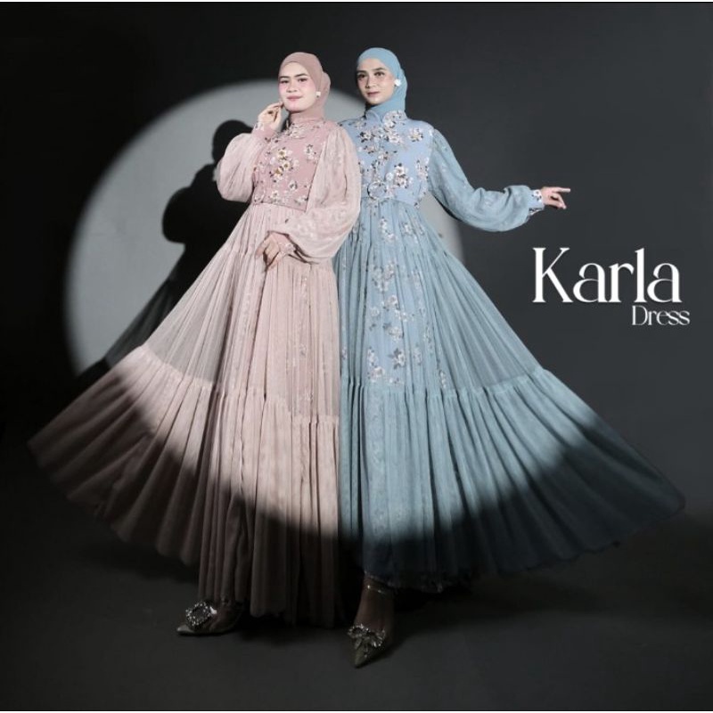 MK Karla dress gamis lebaran gamis pesta gamis kondangan MISSKAMIHIJAB