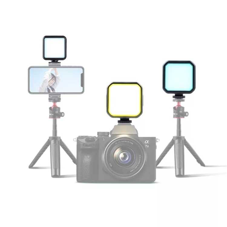 ( 100% BARANG ORI ) BLUELANS Lampu Kamera Mini Portable Video Light LED Tricolor 1800mAh - WL62