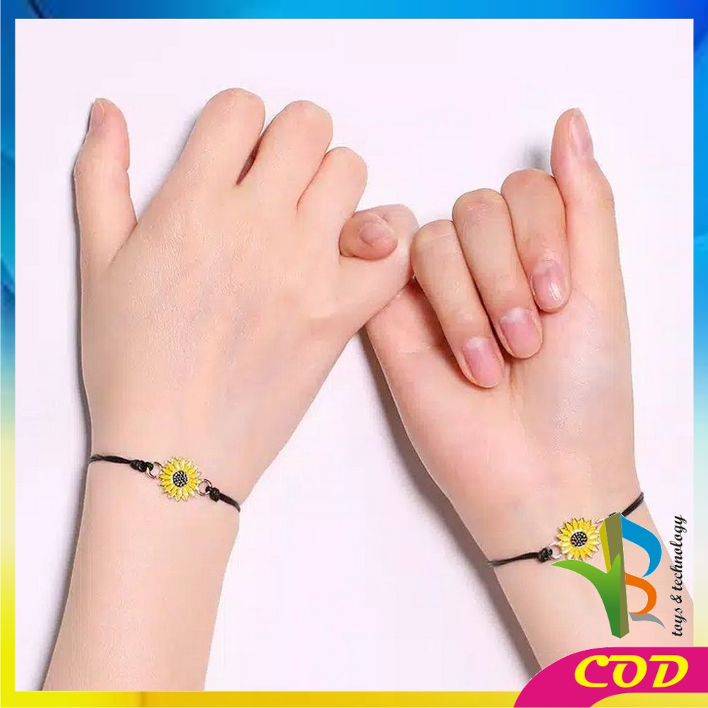 RB-K65 Gelang Tali Persahabatan Anyaman Korean Fashion Gelang BFF Gelang Pasangan Sahabat Gelang etnik